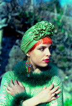Load image into Gallery viewer, Deadstock Sequin Turban - Pink or Green
