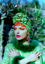 Load image into Gallery viewer, Deadstock Sequin Turban - Pink or Green
