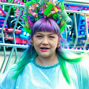 Vintage Rollers "Frenchie" Headpiece