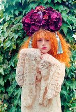 Load image into Gallery viewer, Rich Lush Purple Hydrangea X Giant Gem Headdress
