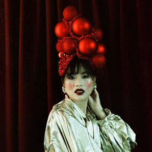 Red Christmas Bauble Headpiece