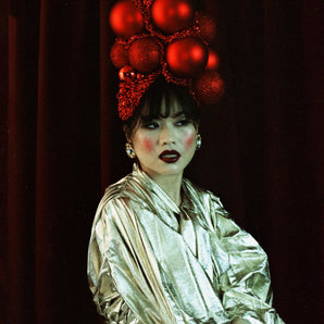 Red Christmas Bauble Headpiece