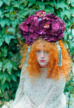 Load image into Gallery viewer, Rich Lush Purple Hydrangea X Giant Gem Headdress
