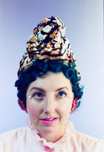 Load image into Gallery viewer, Tiger Print Top Knot turban
