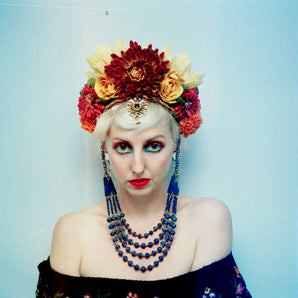 Vintage tribal inspired floral Headdress