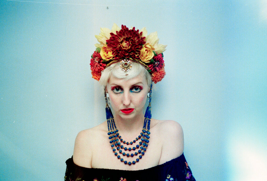 Vintage tribal inspired floral Headdress