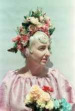 Load image into Gallery viewer, &quot;Floral Whimsy&quot; &#39;Dusky Pinks&#39; Vintage Floral Headdress and Tutorial
