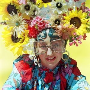 Frida Sunflower / floral / daisies / daisy / blossom / vintage headdress / crown