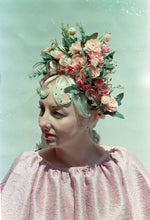 Load image into Gallery viewer, &quot;Floral Whimsy&quot; &#39;Dusky Pinks&#39; Vintage Floral Headdress and Tutorial

