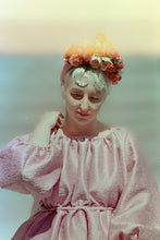Load image into Gallery viewer, &quot;Floral Whimsy&quot; &#39;Plum Pink and Cream&#39; Vintage Floral Headdress Kit and Tutorial
