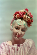 Load image into Gallery viewer, &quot;Floral Whimsy&quot; &#39;Plum Pink and Cream&#39; Vintage Floral Headdress Kit and Tutorial
