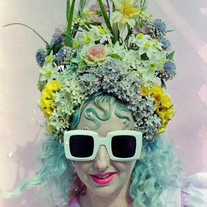 Vintage Pastel Blossom Queen Titania Crown