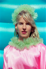Load image into Gallery viewer, Pink Pink Liquid Satin Ruffle kaftan Dress
