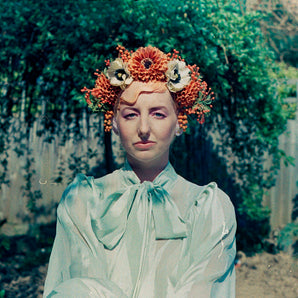 Burnt Orange Autumnal Vintage Flora Crown