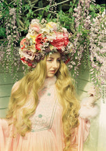 Load image into Gallery viewer, VintageFlower bonnet / crown / Lilac Blossoms
