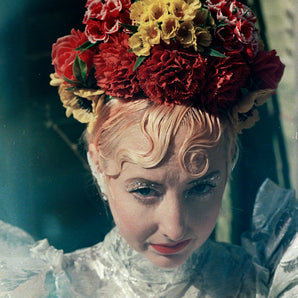 Wild Flower headdress / Autumnal / red