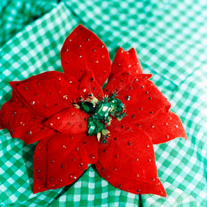 Jewelled Poinsettia Brooch *Order before 18th for Christmas post*