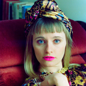 Leopard print turban