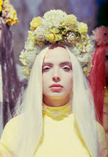 Load image into Gallery viewer, Yellow Vintage Floral Headdress Crown
