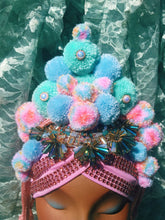 Load image into Gallery viewer, Bespoke Tassel Pom Pom Pastel Turban
