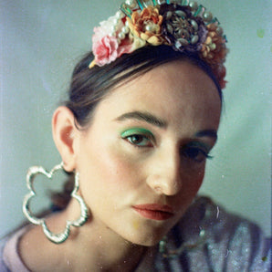 Princess flower crown with Vintage Jewels
