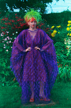 Load image into Gallery viewer, Sheer Mesh Feather kaftan Dress Size 8 - 26 UK
