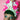 Neon Pink Glitter and White Cocktail Crown