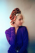 Load image into Gallery viewer, Style 2: Red / Gold sequin Party Turban
