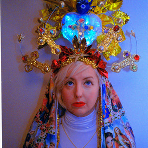 Virgin Mary light up headdress