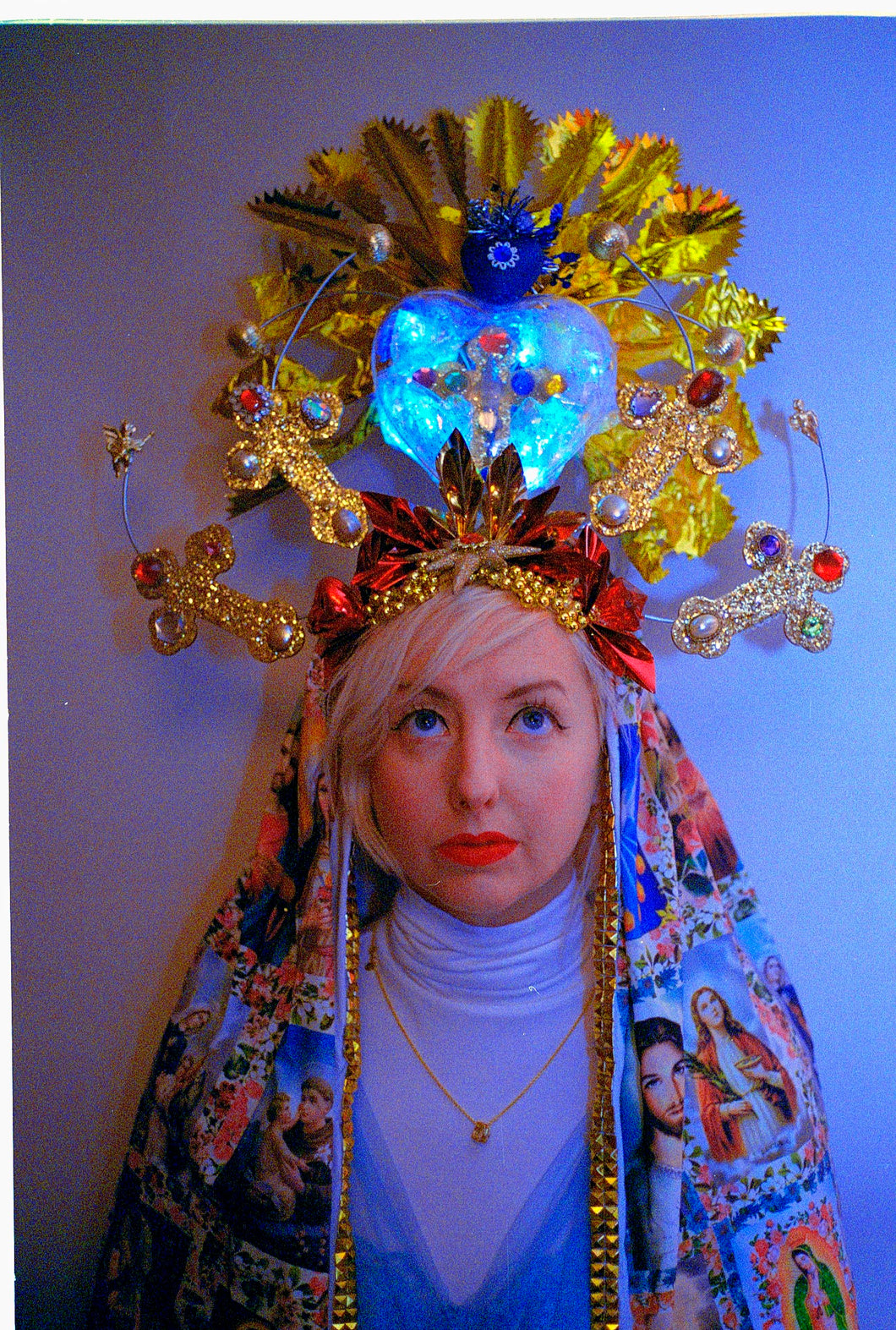 Virgin Mary light up headdress