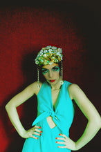 Load image into Gallery viewer, Bespoke Iridescent vintage jewels headpiece

